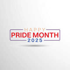 Fototapeta premium Happy Pride Month 2025 Celebration