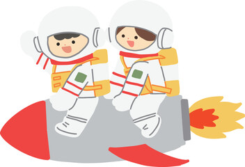 우주인 일러스트