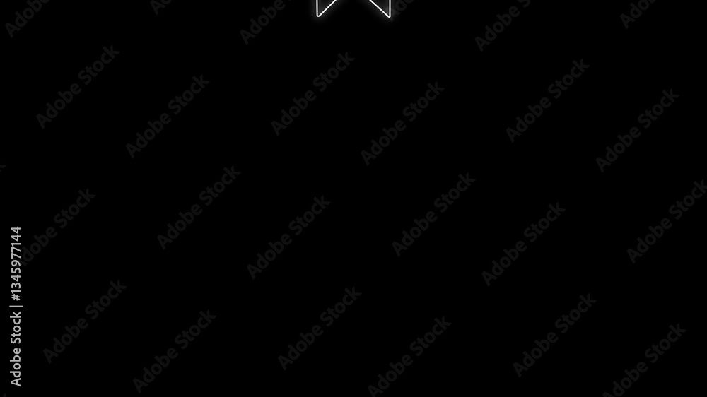 Poster looping directional arrow sign animation with swipe icon effect and seamless line motion