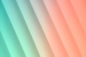Obraz premium Abstract diagonal pastel background. Perfect for website banners, social media, and presentations. Soft teal and coral gradient.