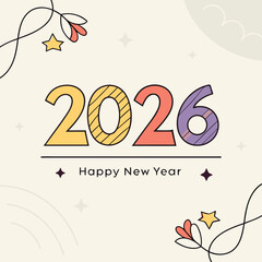 Elegant and Stylish New Year 2026 