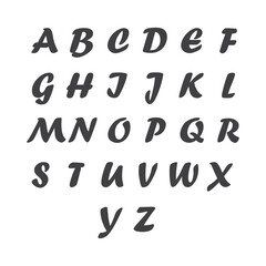 Set logo vector all alphabet letters full pack graphic design template vector illustration.