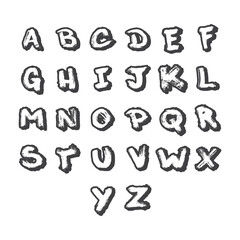 Set logo vector all alphabet letters full pack graphic design template vector illustration.