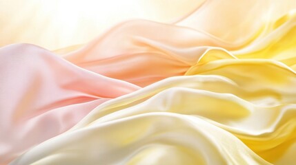 Fototapeta premium Soft Fabric Blend Of Pastel Colors In Gentle Motion
