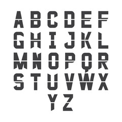 Set logo vector all alphabet letters full pack graphic design template vector illustration.