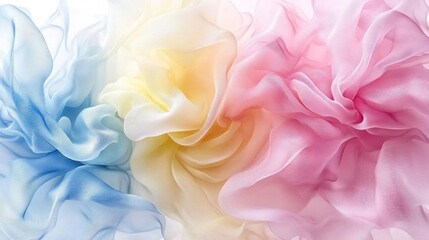 Obraz premium Pastel Colors Flowing Fabric Abstract Design