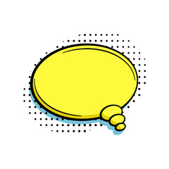 burst comic speech bubble cartoon vector illustration