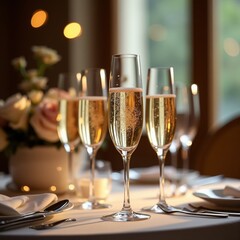 Toasting to life's moments with a glass of bubbly