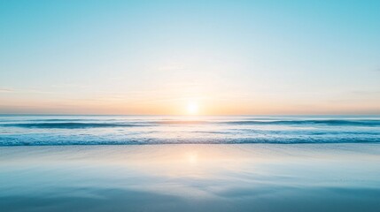 Sunrise over a calm ocean, symbolizing new beginnings and fresh starts
