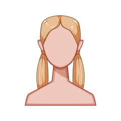 conveyance hairstyles for women cartoon vector illustration