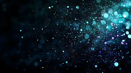 Abstract Sparkle Blue Glitter Background