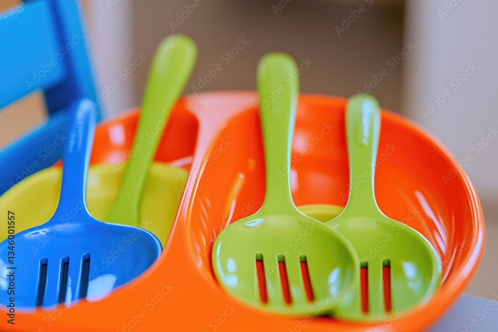 Poster a collection of utensils including spoons and forks arranged in a bowl