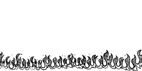 Doodle sketch style of Hand drawn fire vector illustration.
