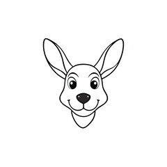 Kangaroo Head Vector – Stylized Illustration, Icon, Silhouette & Clipart