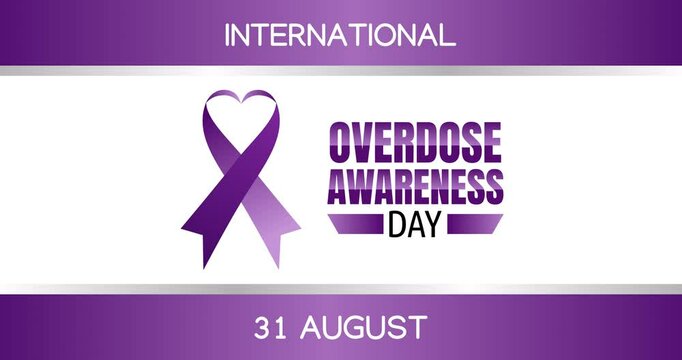 international overdose awareness day motion video, ideal for international overdose awareness day celebration