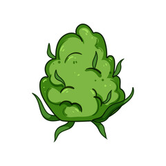 edibles weed bud cartoon vector illustration