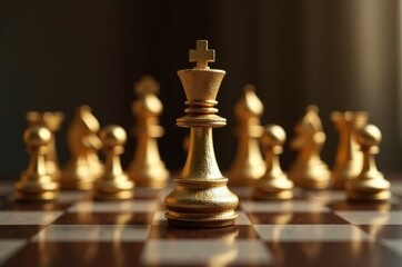 The chess piece is a king, symbolizing royalty and power
