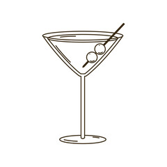 Martini icon vector. Espresso martini illustration sign. Martini glasses symbol or logo.