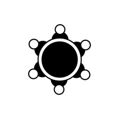 Team vector icon. Teamwork illustration sign. Development symbol. Progress  logo. 