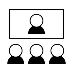 Team vector icon. Teamwork illustration sign. Development symbol. Progress  logo. 