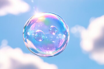 Beautiful soap bubble