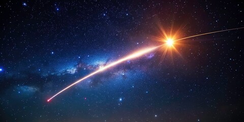 Celestial Wonder: Shooting Star Night Sky Photography - Low Light Astrophotography