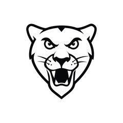 Sabertooth Tiger Head Vector – Fierce Wild Cat Illustration & Icon