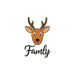 Sweet Deer Head Vector Elegant Wildlife Clipart