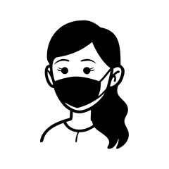 medical mask icon, medical mask silhouette vector illustration-simple silhouette illustration of medical mask, perfect for medical mask logos and icons