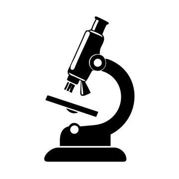 microscope icon, microscope silhouette vector illustration-simple silhouette illustration of microscope, perfect for microscope logos and icons