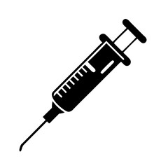 syringe icon, syringe silhouette vector illustration-simple silhouette illustration of syringe, perfect for syringe logos and icons