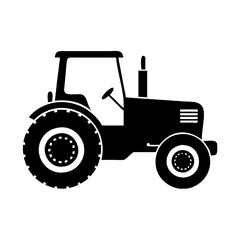 tractor icon, tractor silhouette vector illustration-simple silhouette illustration of tractor, perfect for tractor logos and icons