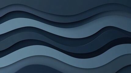 Fototapeta premium Abstract 3D wave gradient blending deep charcoal for contemporary backgrounds and artistic visual solutions