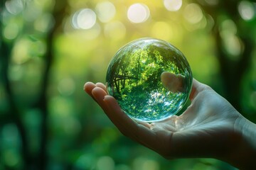 Sustainable Living: Images promoting eco-friendly habits like recycling, using reusable items