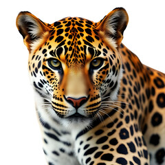 Obraz premium leopard in front of white background