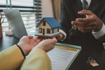 after signing a contract to purchase or lease a property, the salesperson will then hand over the...