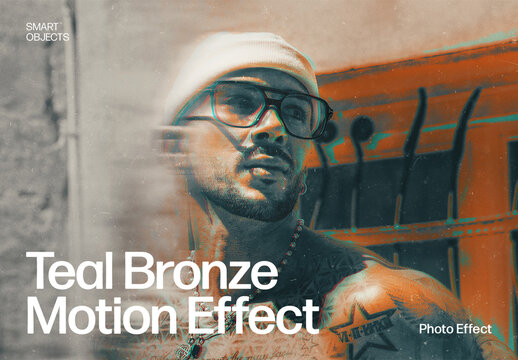 Vintage Glitch Photo Effect