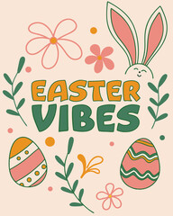 Fototapeta premium Celebrate easter with these adorable bunny and egg designs for spring season fun. Perfect for Spring Invitations, Holiday Branding, and Creative Event Projects