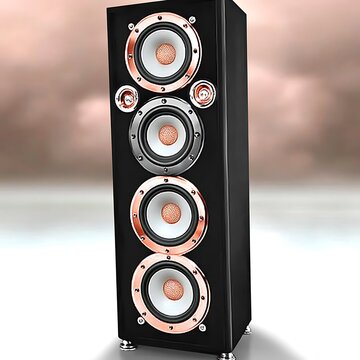 Rose Gold Tower Speaker for Studio Render.