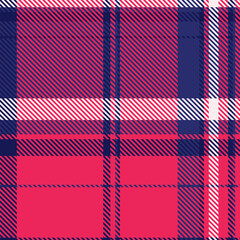 Fototapeta premium Vibrant pink and navy plaid pattern. Perfect for textile design, fashion, websites, or social media. This bold, stylish design conveys energy and modernity.