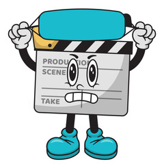 Cartoon Clapperboard Character