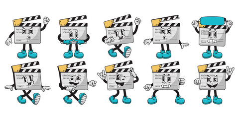 Cartoon Clapperboard Character