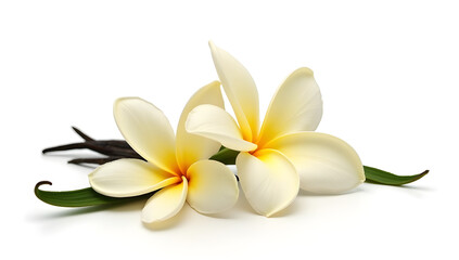 Obraz premium The Elegance of a Creamy White Vanilla Flower