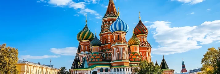 St. Basil's Cathedral, Moscow, Russia, Sunny Day, Tourist Attraction