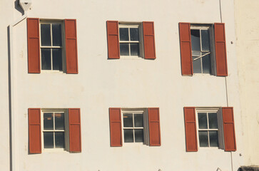 Fototapeta premium Historic Building Detail Located in Downtown Rusk TX