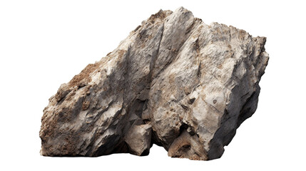 solated Rock on PNG Transparent Background. Natural Stone, Earth Element, Decoration
