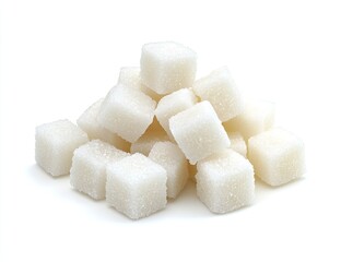 Pile of white sugar cubes (2)