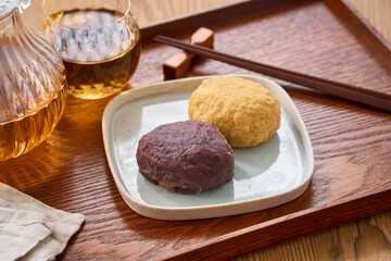 おはぎ – あんこときな粉の伝統的な和菓子