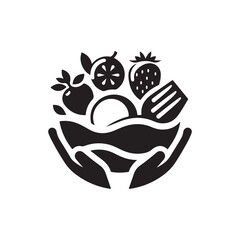 food vector silhouette clip art logo illustration