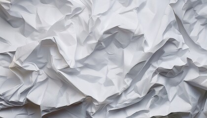 Obraz premium the texture of white paper is crumpled background for various purposes